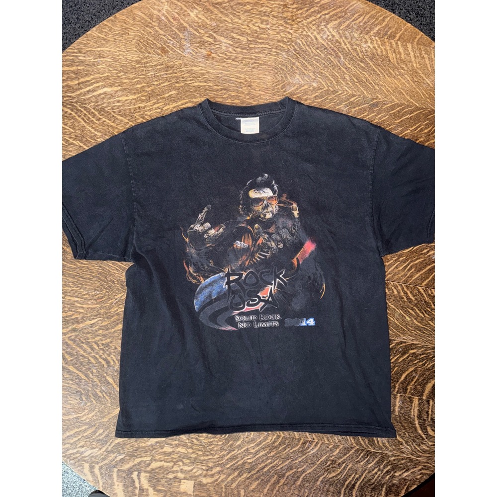 Rock USA 2014 Festival T-Shirt XL Slayer Korn Rob Zombie Megadeth FFDP Oshkosh